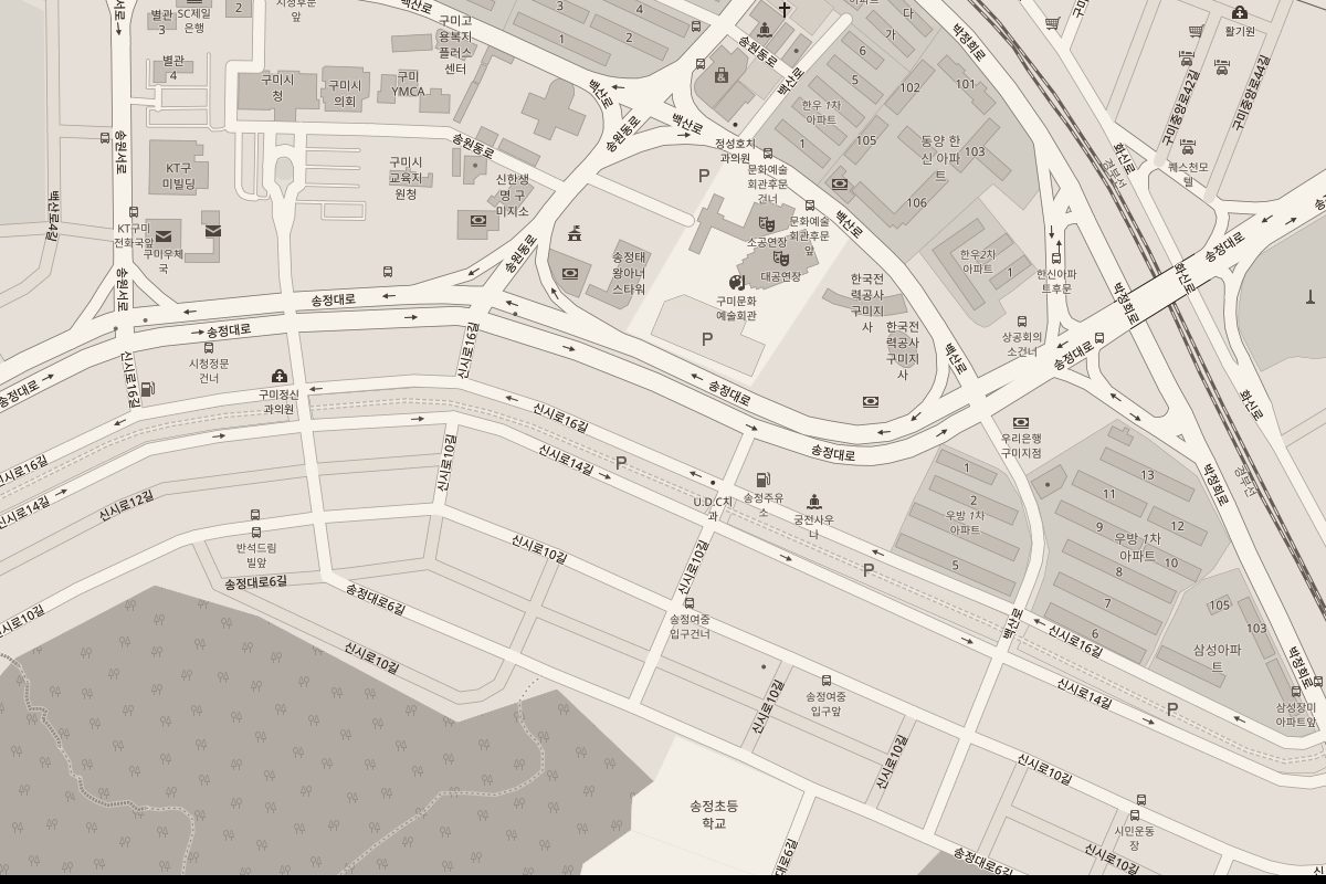 약도 — 경북 구미시 신시로16길 83 (송정동)